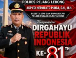 HUT RI ke-81, Kapolsek Padang Ulak Tanding Ajak Masyarakat Bersatu Wujudkan Rejang Lebong Aman dan Kondusif