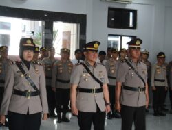 Sertijab Kasat Lantas dan Kasat Samapta Polres Rejang Lebong Berjalan Khidmat dan Kondusif