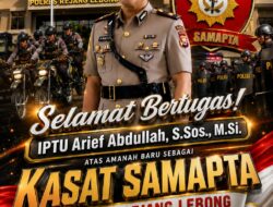Dari Lantas ke Samapta, IPTU Arief Abdullah Emban Amanah Baru di Polres Rejang Lebong