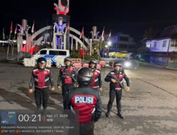 Patroli Malam Sat Samapta Polres Rejang Lebong Perketat Pengawasan, Antisipasi 3C dan Gangster