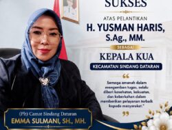 Jalin Sinergi Pelayanan Keagamaan, Plt. Camat Sindang Dataran Sampaikan Selamat atas Pelantikan H. Yusman Haris