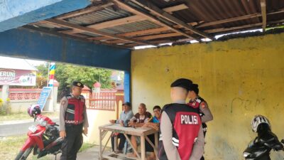Berikan Rasa Aman kepada Warga, Sat Samapta Polres Rejang Lebong Gencarkan Patroli Dialogis di Air Meles Bawah