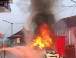 Polres Rejang Lebong Tindaklanjuti Informasi Kebakaran Minibus di SPBU Tabarenah