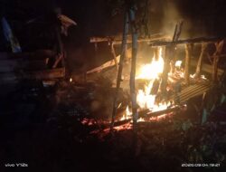 Kebakaran Hanguskan Pondok Kebun di Cawang Baru Rejang Lebong, Tidak Ada Korban Jiwa