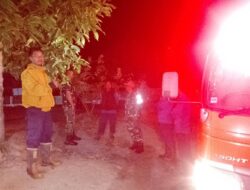 Malam-Malam Kebakaran! Pondok Kebun Warga Simpang Beliti Ludes Terbakar, Damkar Bergerak Cepat