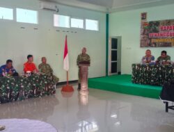 Cegah Karhutla, Kodim 0409/RL Gelar Rakor Bersama Lintas Instansi dan Pemerintah Desa