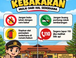 Cegah Kebakaran Sejak Dini, Polres Rejang Lebong Imbau Warga Tak Bakar Lahan dan Buang Puntung Rokok Sembarangan
