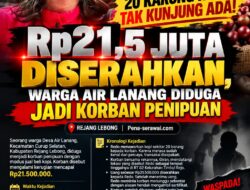 Rp21,5 Juta Diserahkan, 20 Karung Kopi Tak Kunjung Ada, Warga Air Lanang Diduga Jadi Korban Penipuan