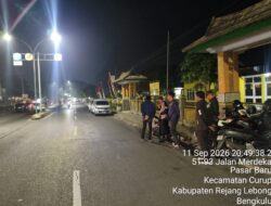 KRYD UKL Polres Rejang Lebong Sasar Titik Rawan Kejahatan, Antisipasi C3 di Malam Hari