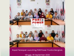 PGRI Bengkulu Matangkan Launching PGRI Power, Dorong Guru Kuasai Koding dan Kecerdasan Artifisial