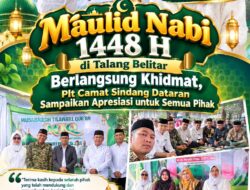 Maulid Nabi 1448 H di Talang Belitar Berlangsung Khidmat, Plt Camat Sindang Dataran Sampaikan Apresiasi untuk Semua Pihak