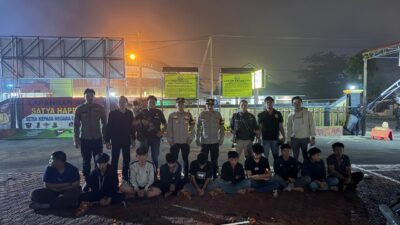 Tim Bonte Polres Rejang Lebong Amankan 10 Remaja, Lima Sajam Disita di Curup Timur