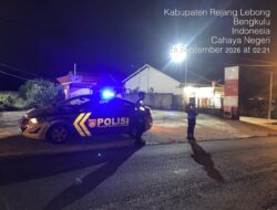 CEGAH GANGGUAN KAMTIBMAS! Sat Samapta Polres Rejang Lebong Sisir Jalur Curup–Lubuk Linggau