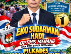 Eko Sudarman Hadi, Optimis Menang dan Raih suara terbanyak Pilkades Sosokan Cinta Mandi